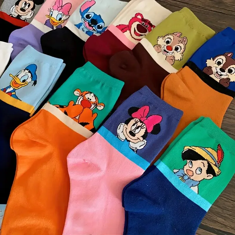 مجموعة جوارب "ديزني كلاسيك" الملونة – إصدار الشخصي...