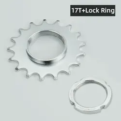 Fixed Gear Bike Freewheel Cogs with Threaded Lock Rings (1 Speed, Various Teeth Options) (17T)