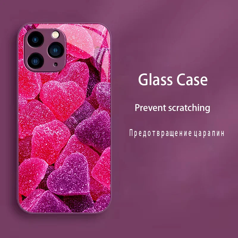 Luxury Tempered Glass Phone Case Shell