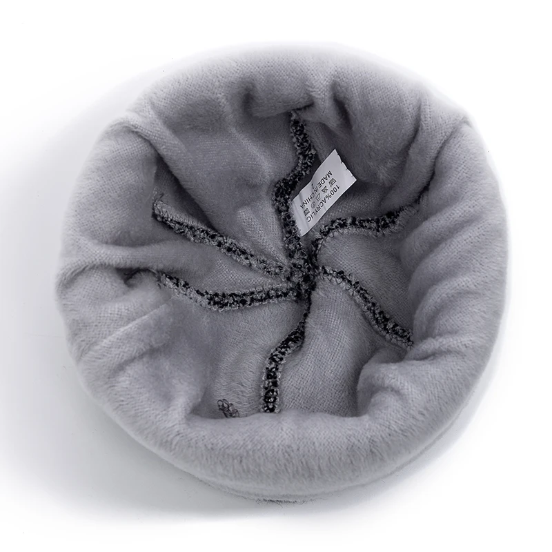 Hot Sale Unisex Winter Hat Add Fleece Warm Cap Lattice Stitching Soft Beanie Hat For Men Women Outdoor Thicken Ski Knitted Hat