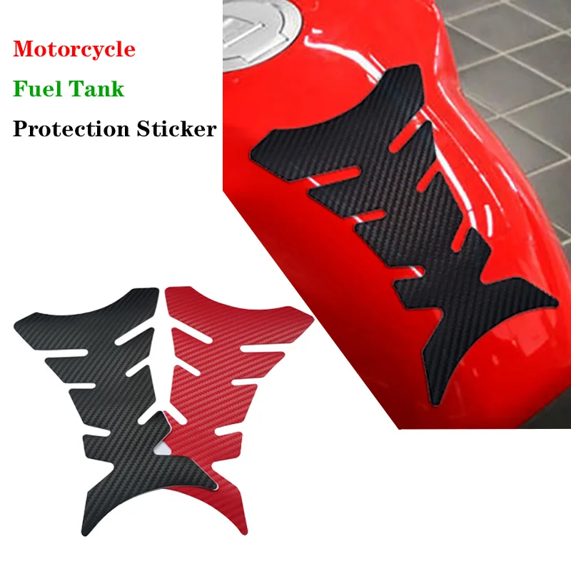 3D Carbon Fiber Fishbone Stickers Motorcycle Fuel Tank Decal Pad Tankpad Protector For Motorcycle Universal Accessoires Moto