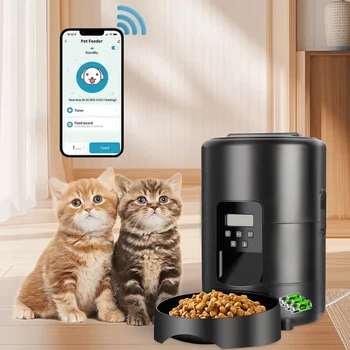 2L APP Control Automatic Pet Feeder Button Version Auto Cat Food Dispenser Smart Control Pet Feeder for Cats Dog Dry Food Bowl