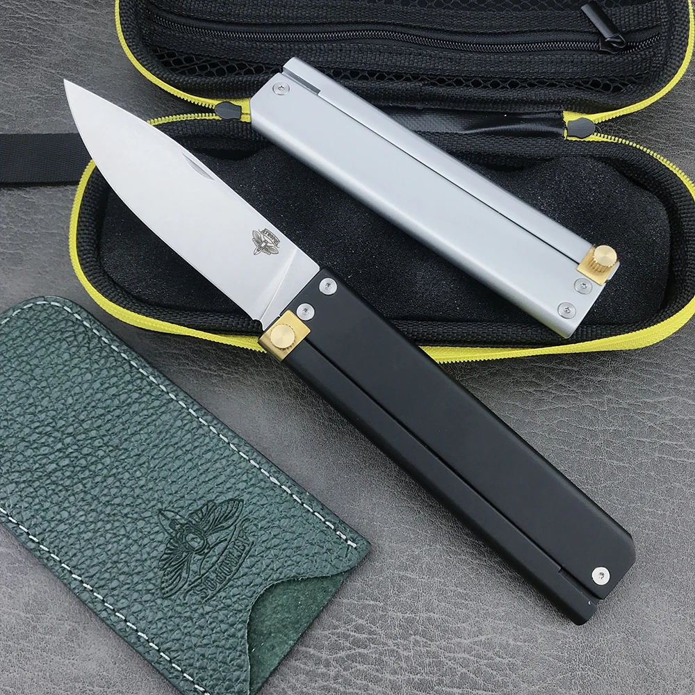 

New ATROPOS Flipper Blade Outdoor Tactical Knife D2 Steel Combat Camping Survival Pocket Knives EDC Russian Multi Folding Knife