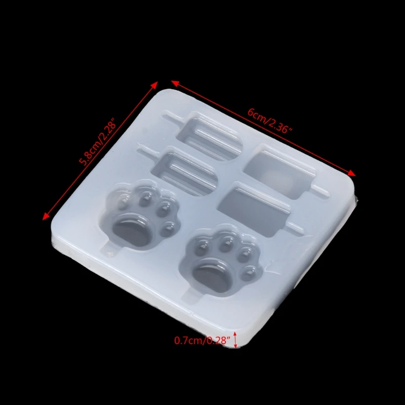 

for Cat Paw Resin Silicone Molds Casting Molds Epoxy Resin Popsicle Mold for Pendant Jewelry Decoration Craft Making DIY