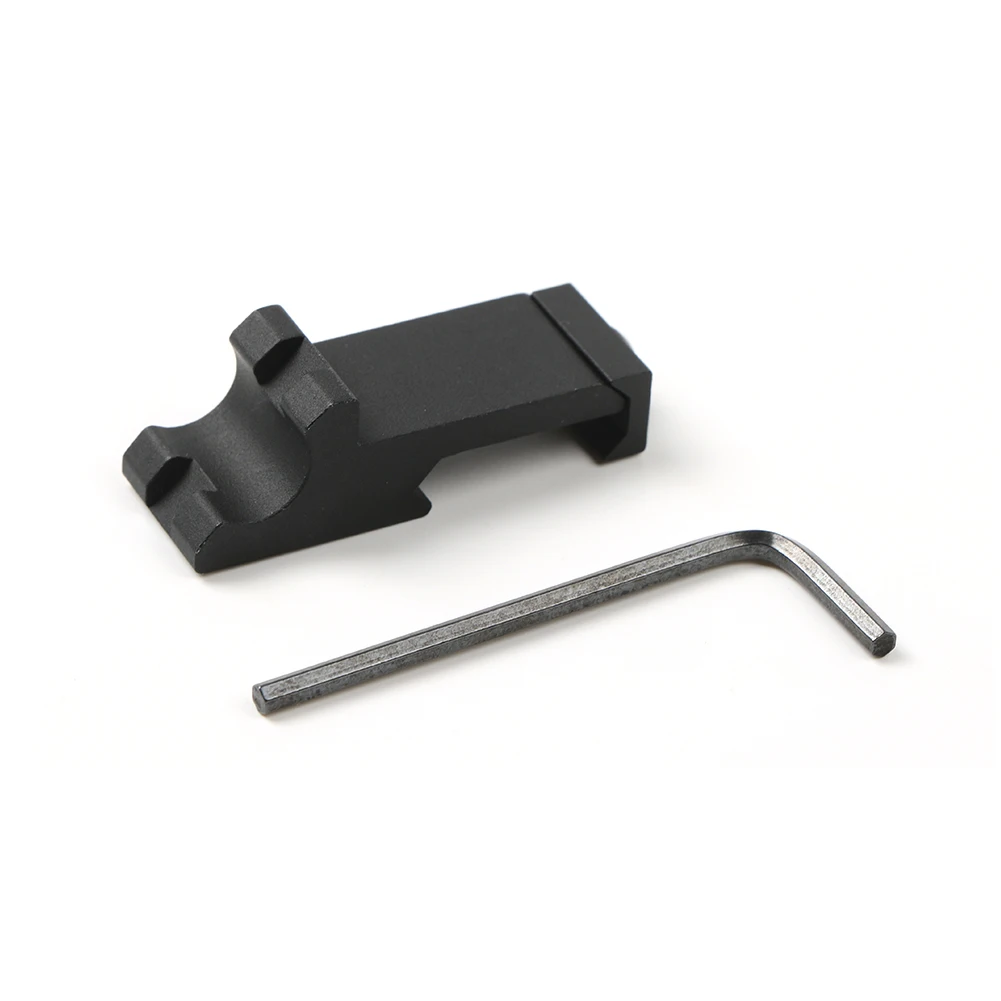 45 Degree Angle Offset Side Adapter RTS 20mm Picatinny Rail Weapon Tactical Flashlight Laser Scope Mount Hunting Rifle Caza