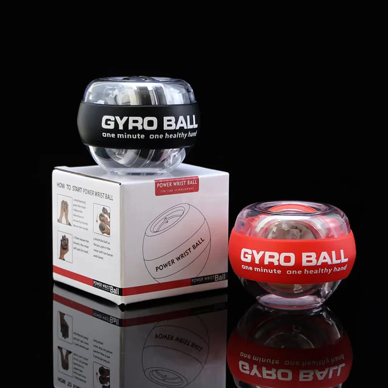 Muscle Ball Hands Strengthener Wrist Finger Reduced Pressure Return Exerciser Power Wrist Gyro Ball