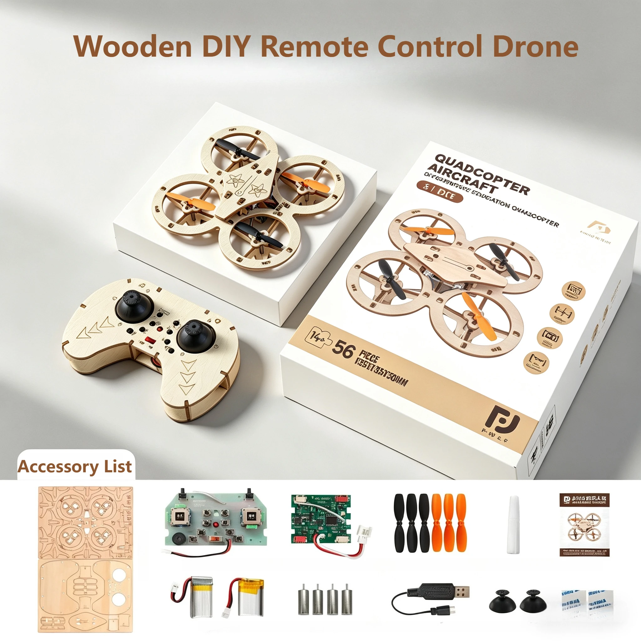 Drone enfant avec caméra HD, jouet volant télécommandé, 3 batteries