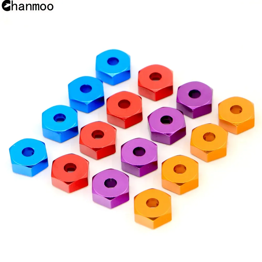 

Chanmoo 4 шт. шестигранный привод колеса 12 мм с штифтом для 1/10 RC автомобиля HSP 102042 122042 (02134) обновленные детали