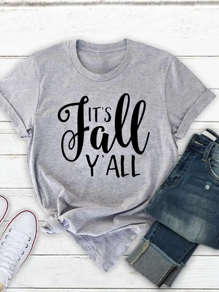 

Женская футболка с круглым вырезом, принтом и надписью 90-х годов