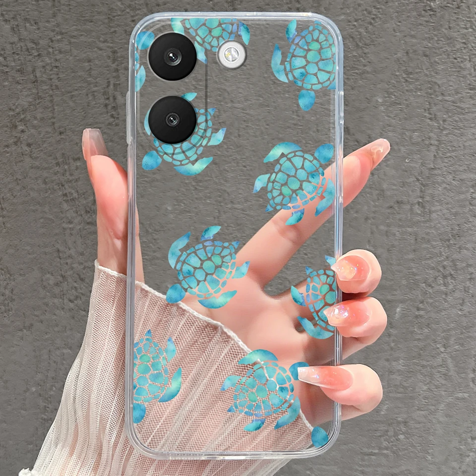Mysterious Whale High-Quality Drop-Resistant Transparent TPU Phone Case Bumper