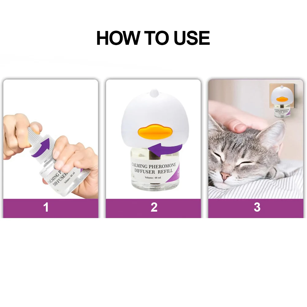 Cat Calming Diffuser Relieve Anxiety Stress Cat Calming Pheromone Diffuser Cats Anti Anxiety Calm Diffusers for Cats
