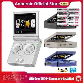 ANBERNIC RG35XXSP Flip Console di gioco portatile retrò portatile Schermo IPS da 3,5 pollici Sistema Linux a 64 bit Giochi 64G 5K compatibili con HDMI 1