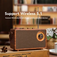 Retro Portable Wireless Bluetooth Speaker High-Quality Powerful Stereo Sound Box Vintage FM Rechargeable MP3 Player - Image 3