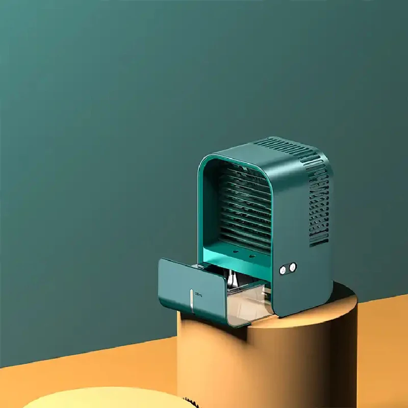 Portable Fan  Air Conditioning Mini Rechargeable USB Fan Desktop Spray Humidifier Home  Air Cooler For Room