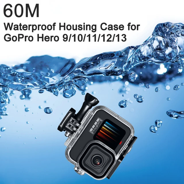 Kuptone Waterproof Case 60M/196FT Underwater Protective Dive Housing Shell With Bracket Mount Accessories For Go Pro 11/10/9 Action Camera