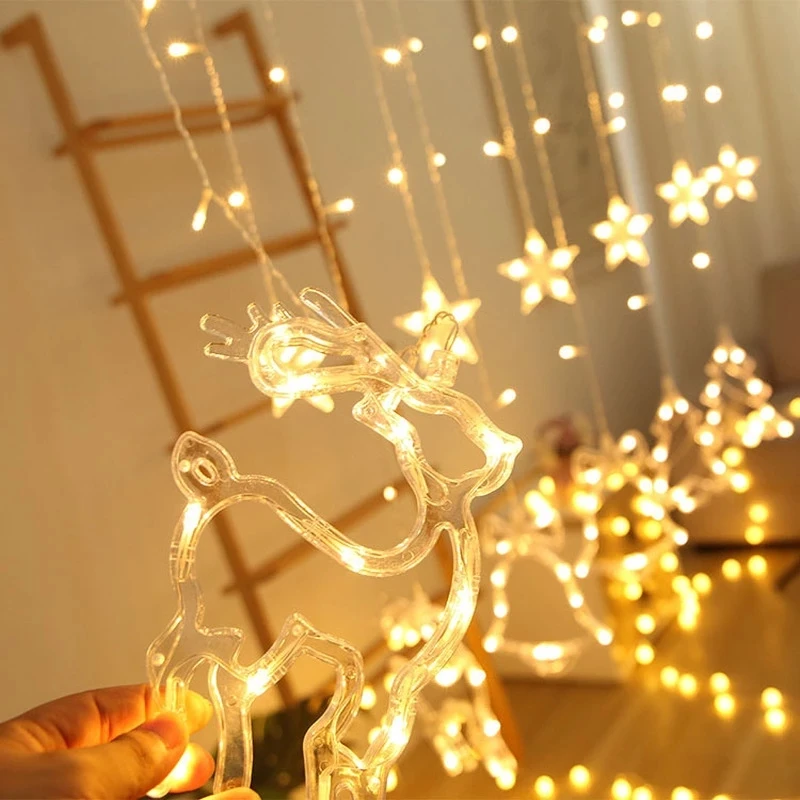 decoracao do casamento lanterna estrela luz natal conduziu lampada 03