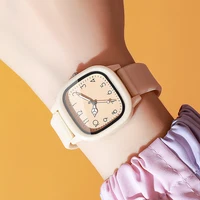 1/10PCS Fashion Square Women Watches Casual Silicone Band Quartz Wristwatch for Girls Clock Reloj Mujer（Without Box） - Image 4