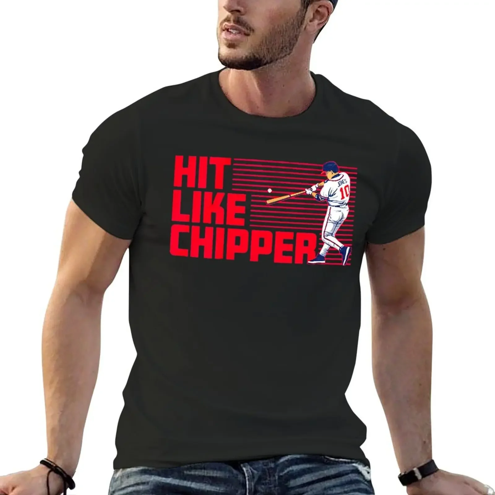 

Hit like Chipper T-shirt plus size tops aesthetic clothes Men's cotton t-shirt