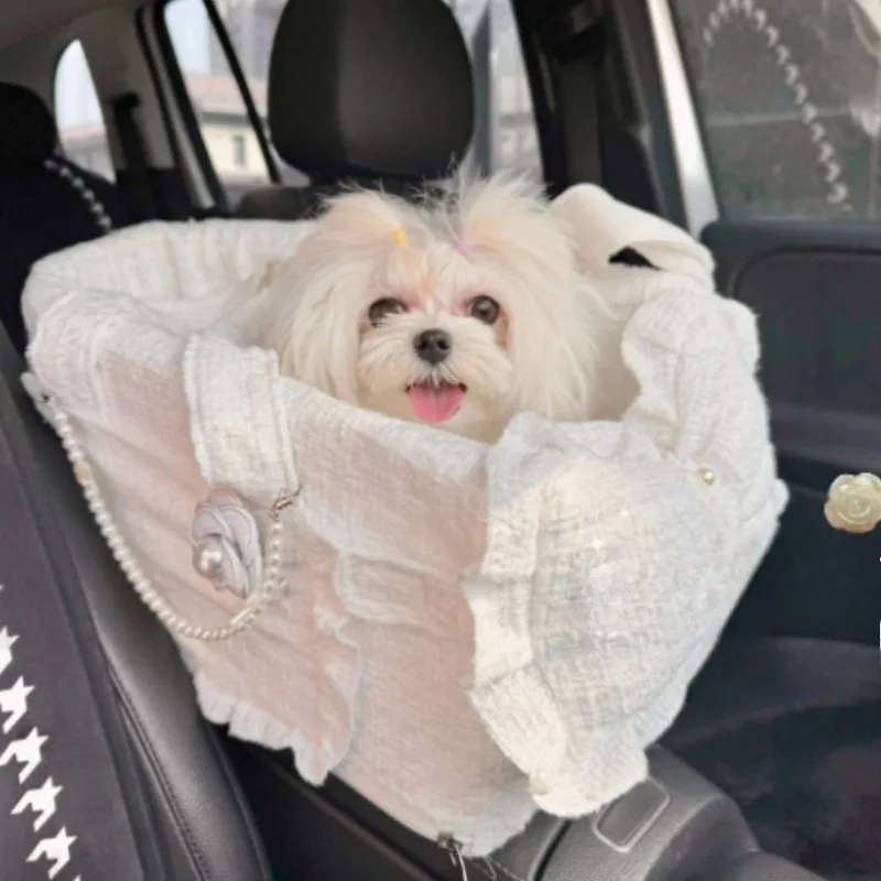Luxury Handmade Pet Bag Carrier for Dog Cat Dog Car Seat Universal Pet Items for Tea Cup Teddy Yorkshire Sweet Bed Travle