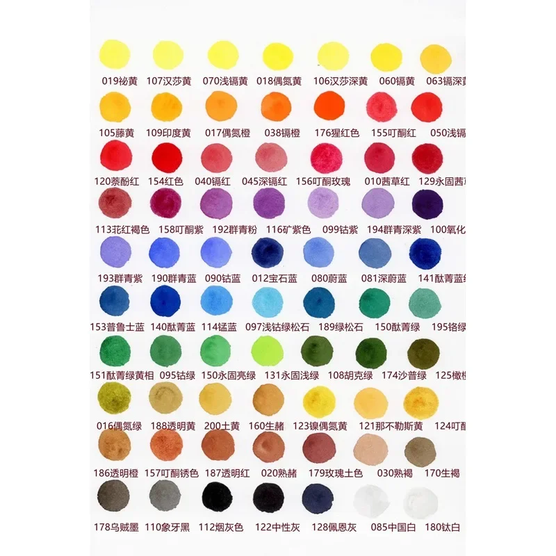 M.Graham watercolor paint sample 2ml Handmade MG half pan Professional water color paint pigment For painting Art supplies