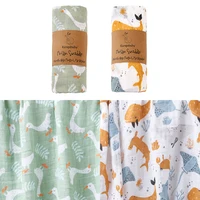 Kangobaby #My Soft Life# 2pcs Set 100% Cotton Baby Muslin Swaddle Blanket Newborn Bath Towel Infant Wrap 2
