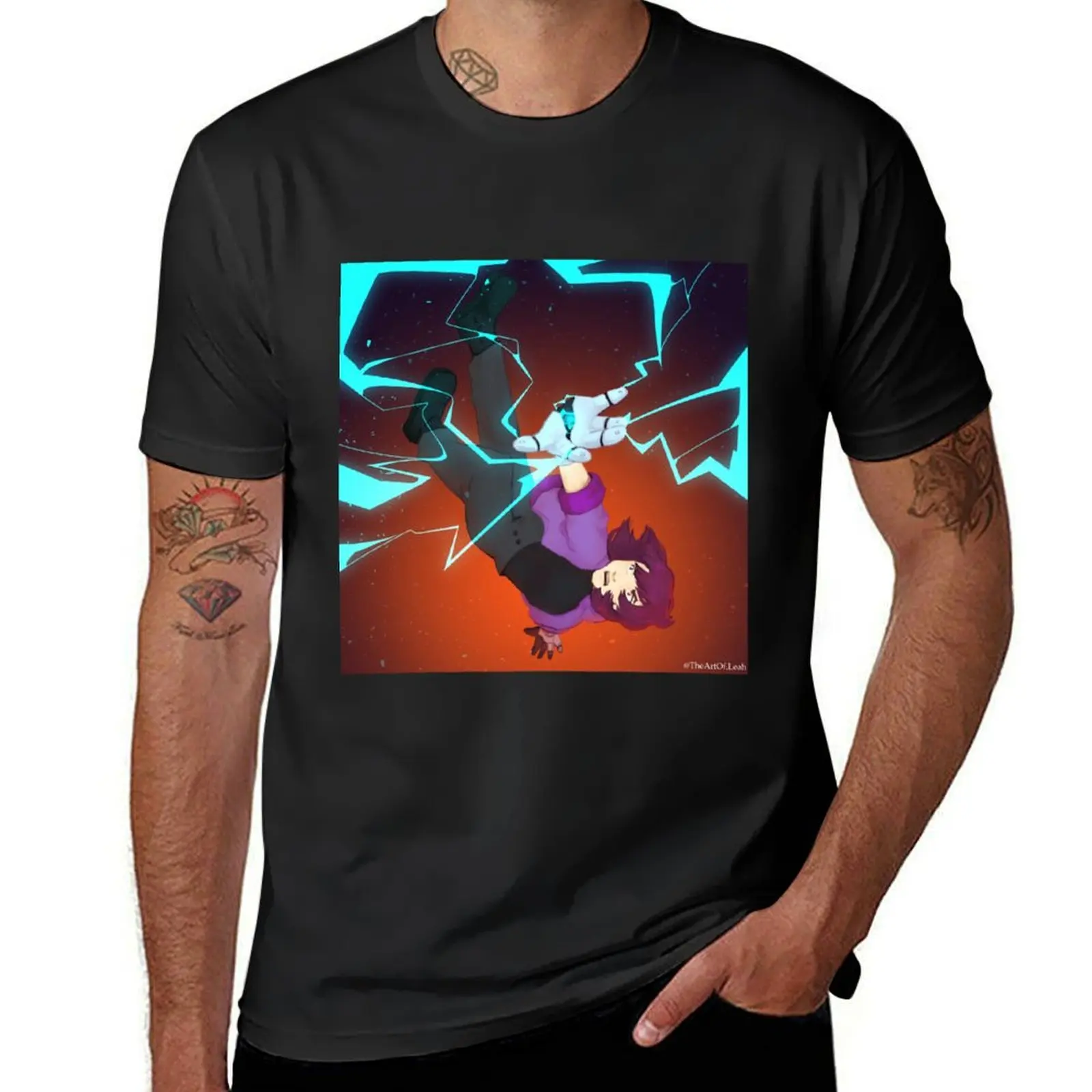 

Shock T-shirt tops aesthetic clothes Men's t-shirt