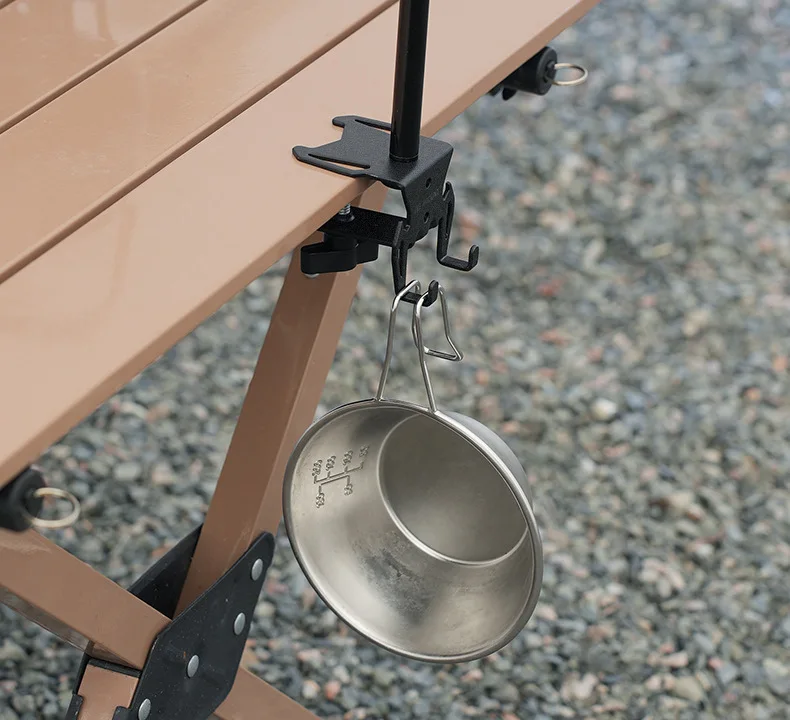 Hang Gas Canister Hook Outdoor Multi-purpose Gas Tank Hook With Hanging Plate Bottle Opener Camping Table Gas Stove Tank Hook