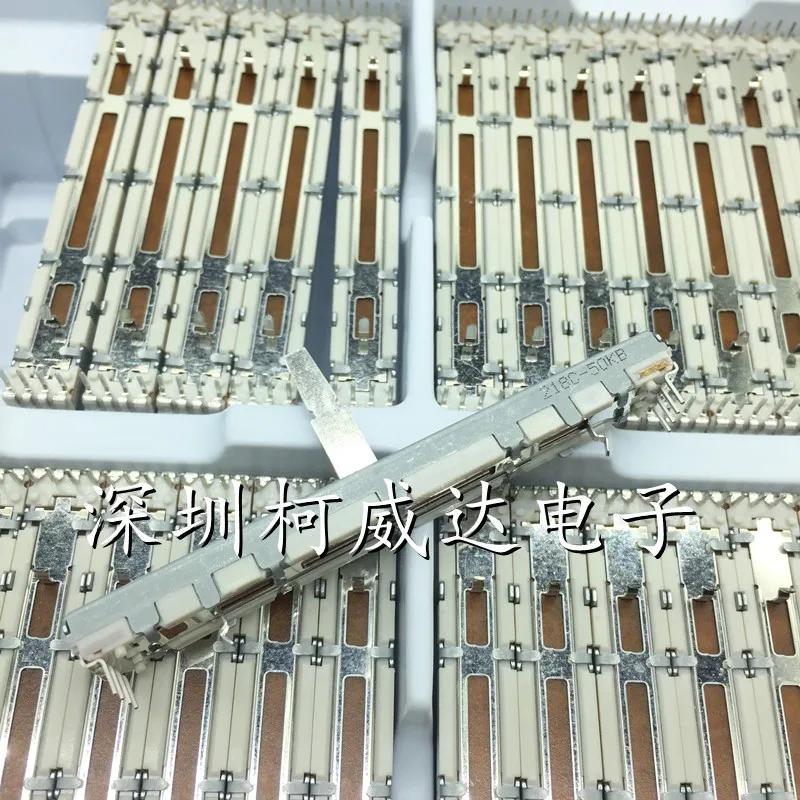 Linear Potentiometer Straight slip DCV1011 50KB 8pin Total length 75mm stroke 60mm handle height 20mm CMX-3000 CMX-5000 1pcs linear potentiometer,adjustable resistor,electronic components