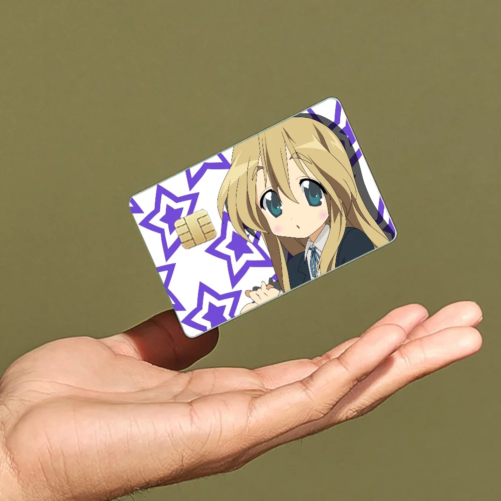 Lucky Star Anime Cartoon Skin Stickers Film Tape Case For Big Credit Debit Card Front Side