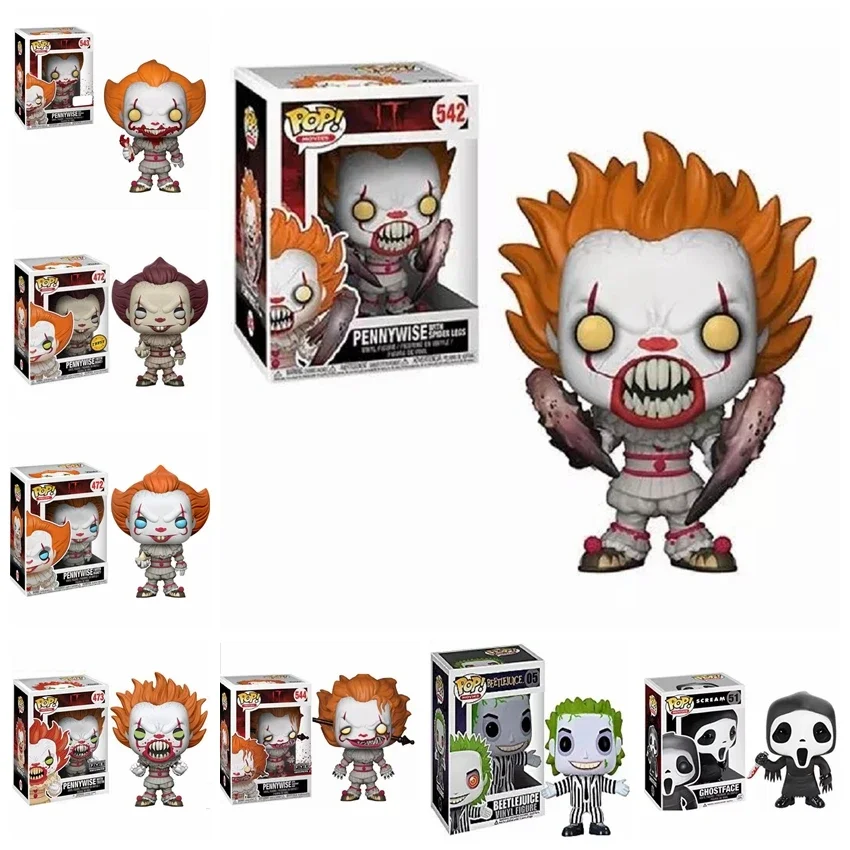 thumbnail image 2 of FUNKO POP Película Stephen King Joker Payaso PENNYWISE Bill Denbroug Figuras de vinilo para Navidad Juguetes de Halloween, 2 of 5