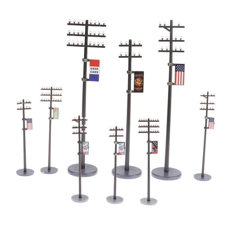 Postes De Telégrafo En Miniatura - 30 Piezas, Escala 1:87, Para Maquetas, Trenes Y Decoración