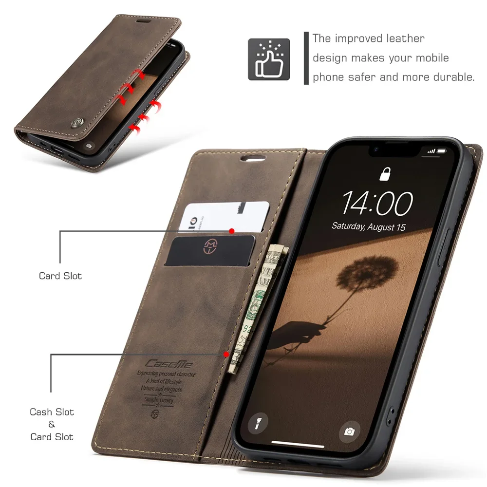 Retro Gentlemen Business Soft PU Leather Protective Case Cover
