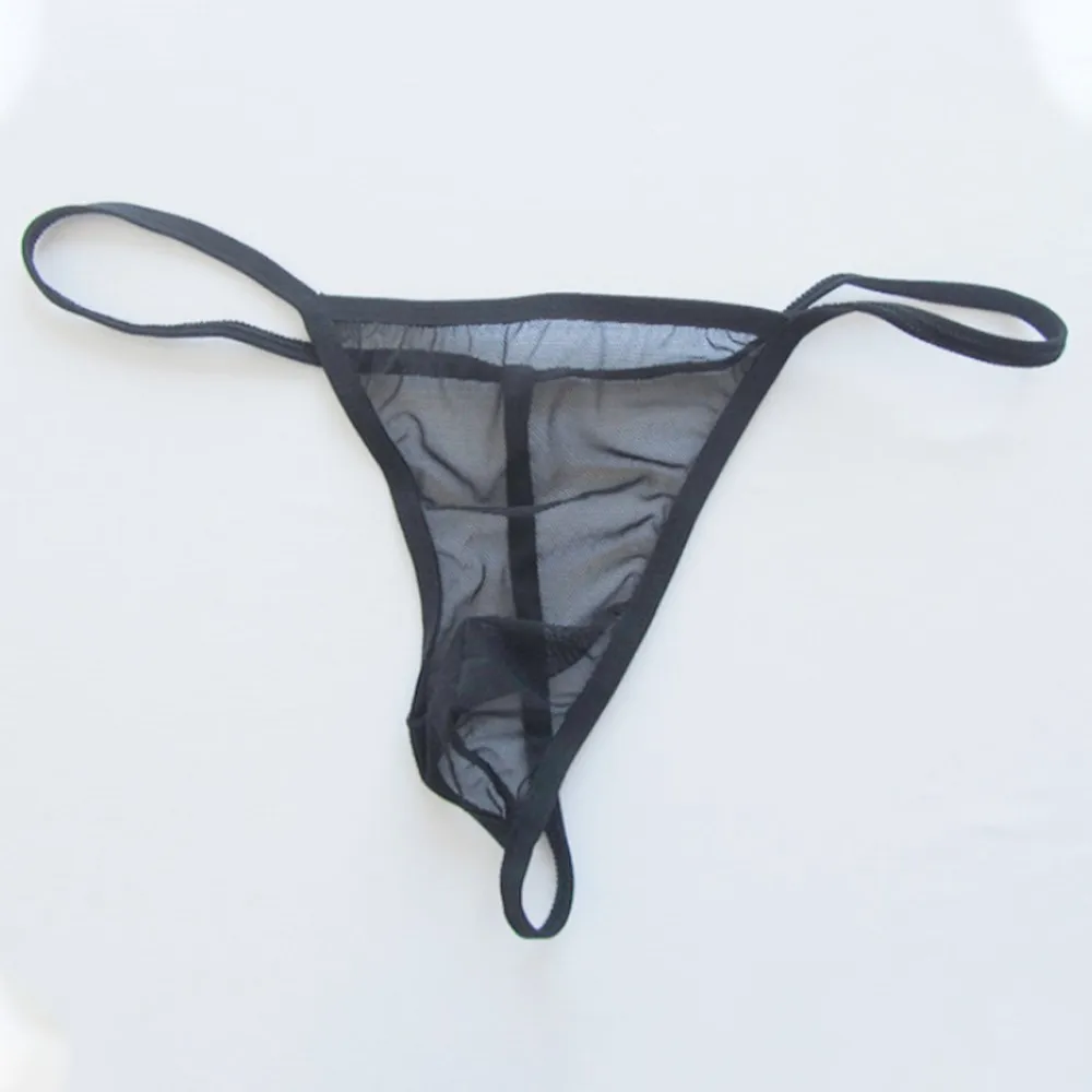 

Sexy Underwear Erotic Mesh See-through Gay Mens Thongs Low Rise Breathless Bikini Gay G-string Sissy Open Crotch Panties