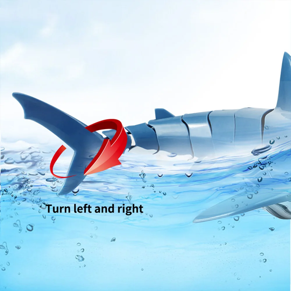 Remote Control Fish Toys New Remote Control Shark Rechargeable Bionic Electric Machine Fish Simulation Swing Fish Summer Children Play Water Toys