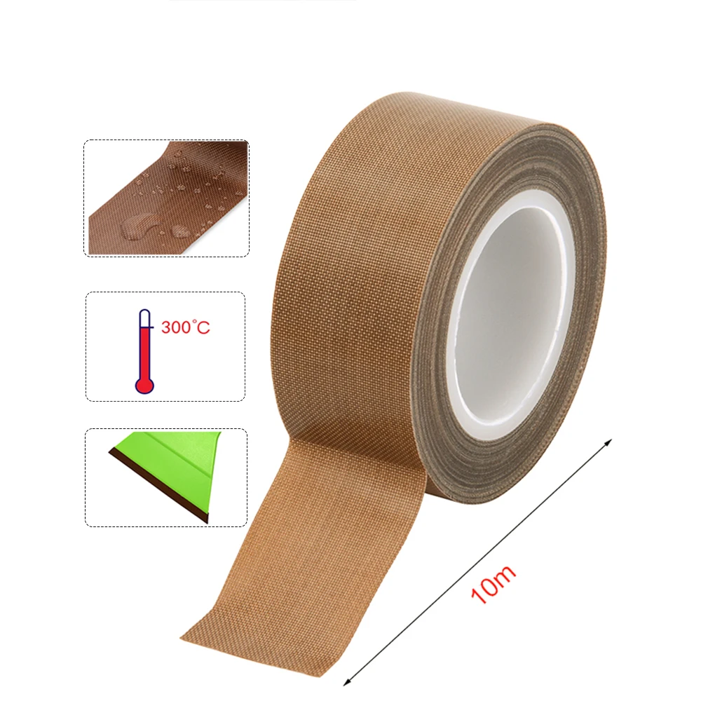TOFAR 자동차 랩 틴트 스퀴지 천 가장자리 비닐 커터 나이프 보호 테이프, 방수 내열성 천, PTFE 테이프, 1000cm