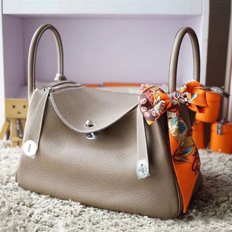 

Fashion women's single shoulder bag, lychee pattern, single shoulder handbag, messenger bag, cowhide pillow, women's bag