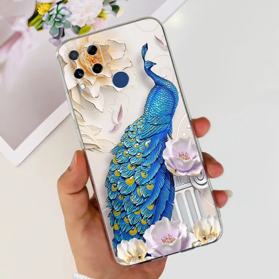 Fashion Marble Butterfly Flower Soft TPU Phone Case Silicone Cover