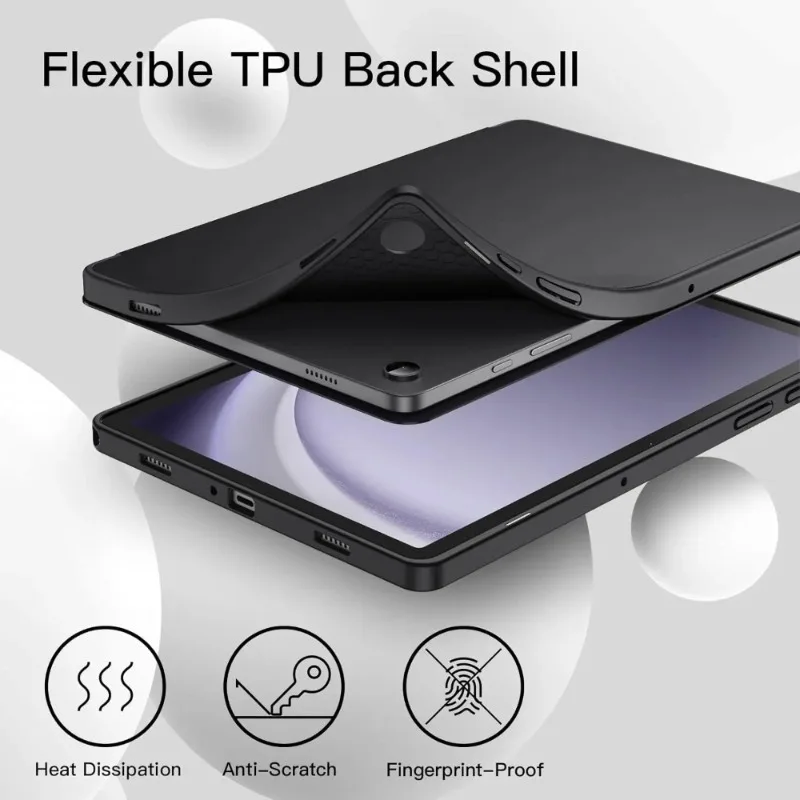 Enhanced Protective Silicone Stand Case for 11'' Tablets - Tri-folding Design