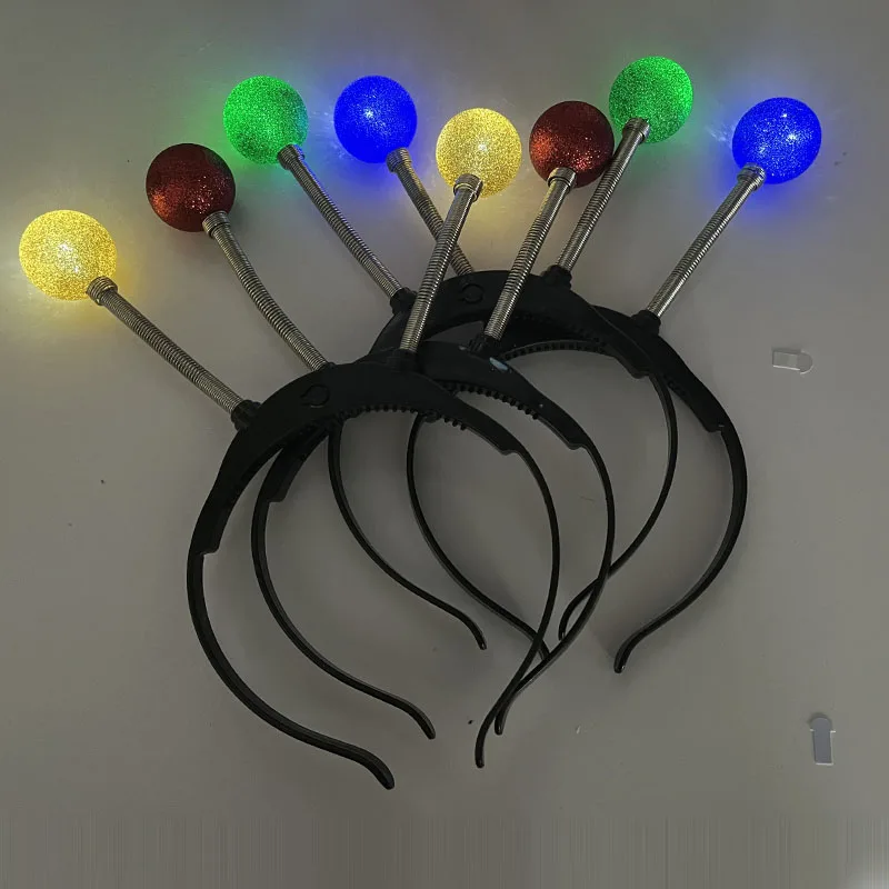 JECOMPRIS Antenna per Capelli Palline Glitterate Fascia per Capelli Decorativa Accessorio per Feste Cosplay Tema Spaziale