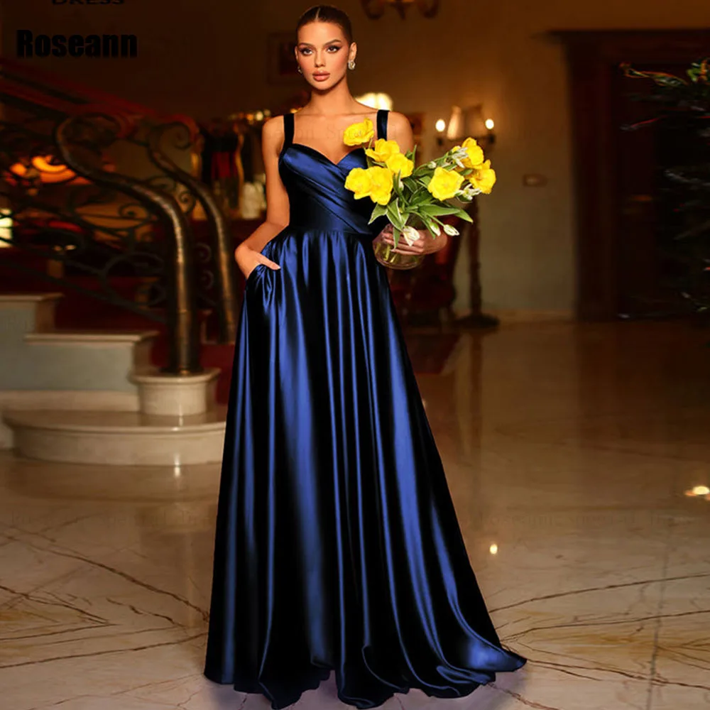 

Exquisite 2024 A-line Evening Dresses Strapless Open Back Draped Pleat Satin Sleeveless Party Dress Floor Length Robe de soirée