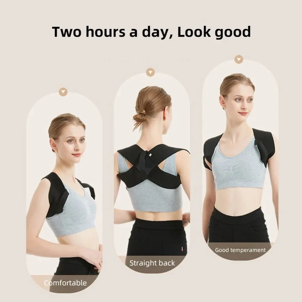 Adjustable Back Shoulder Posture Corrector Belt Clavicle Spine Support Reshape Your Body Home Office Sport Upper Back Neck Brace