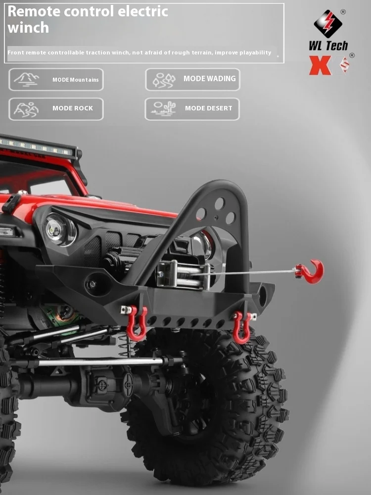 Weili 104006rc 1:10 Off-Road Climbing Vehicle Display Screen Remote Control Electric Winch Differential Lock High And Low Speed 3