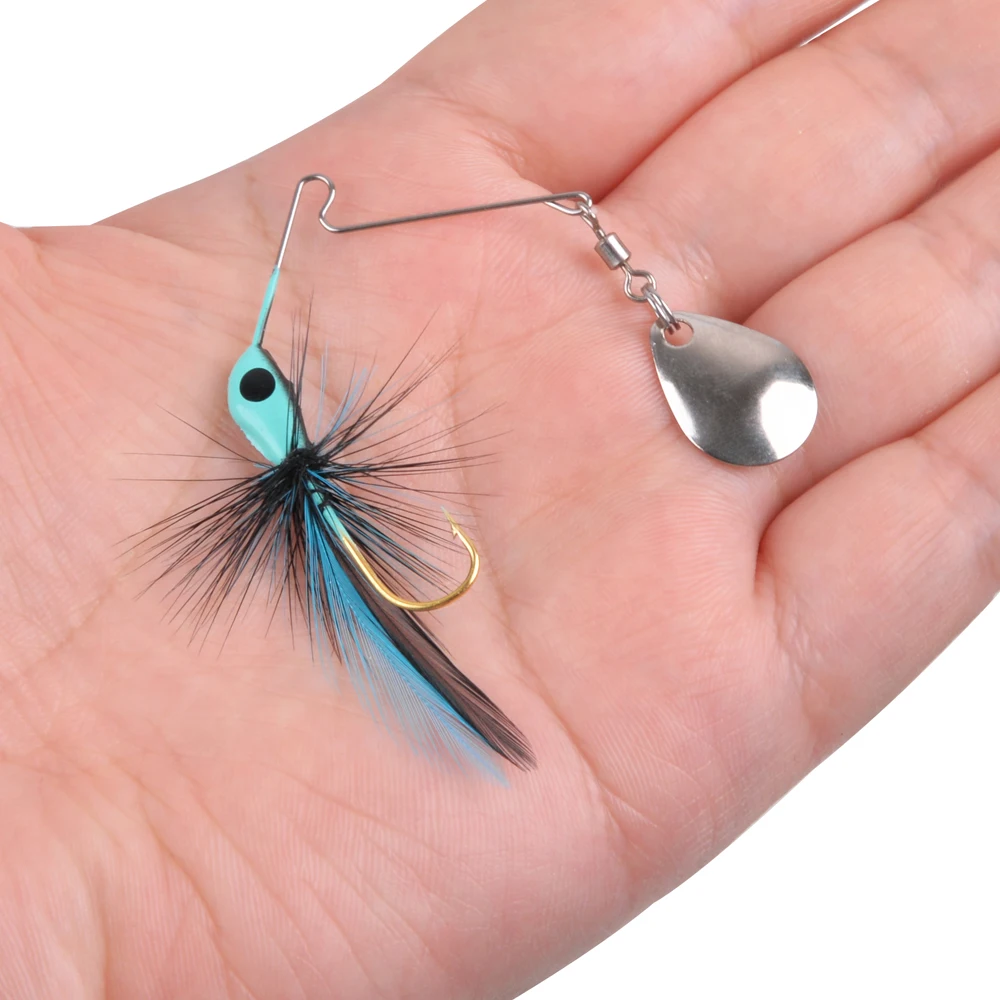 10 Leurres De Pêche Métal Rotatifs Nr3 – Appâts à Spinner Pour Truite, Perche, Saumon