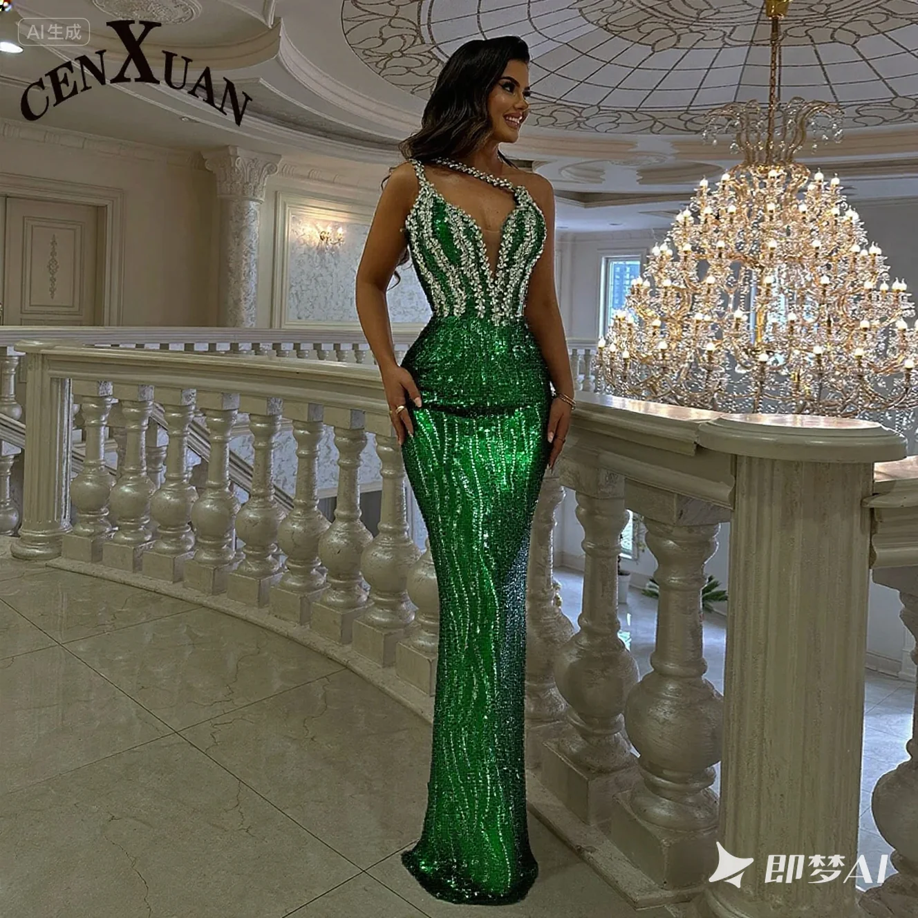Graduation Dress for Woman Mermaid One Shoulder Prom Saudi Arabia Customized