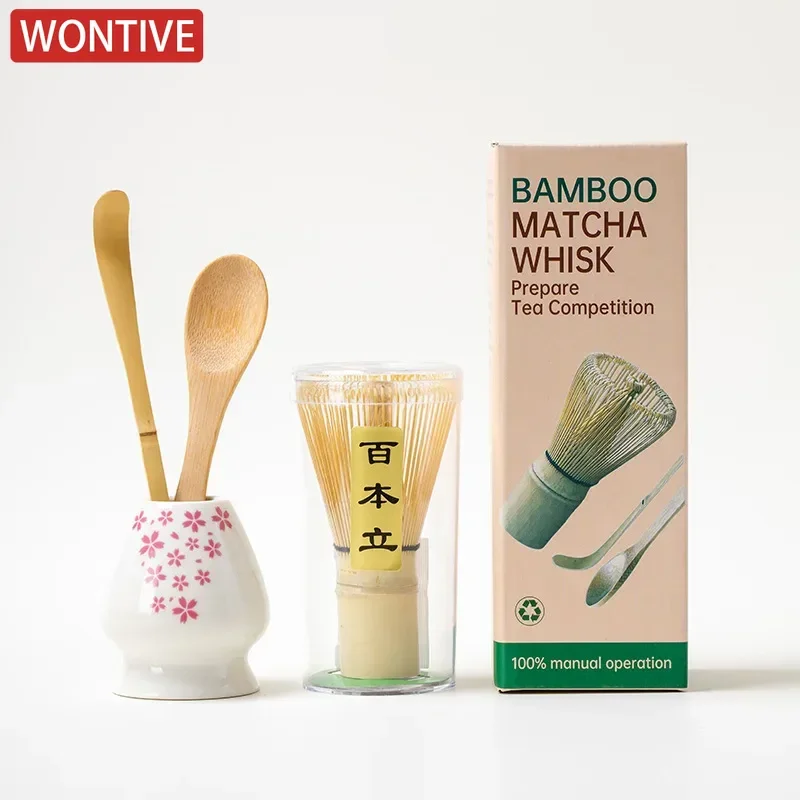 Japanese Matcha Set Tea Spoon Tea Set Indoor Stirring Tools Accessories 4-5PCS/set Kitchen Teaware Sets
