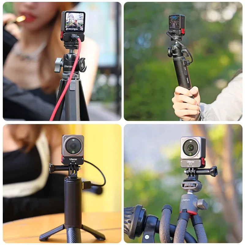 Ulanzi OA-11/OA-12/OA-13 Magnetic Power Supply Base for DJI Action 5 4 3 2 Foldable Mount Power Supply Mount Replacement