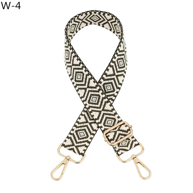 Sangs de Sacs Sangle de Sac à bandoulière Longue en Coton, Large Sangle de Remplacement en Nylon, Accessoires for Femmes Large bandoulière (Color : BD154, Size : Silver Hook