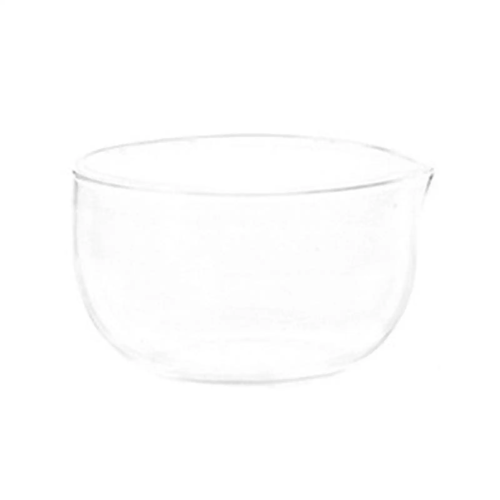 High Borosilicate Glass Matcha Bowl with Pour Spout Traditional Heat Resistant