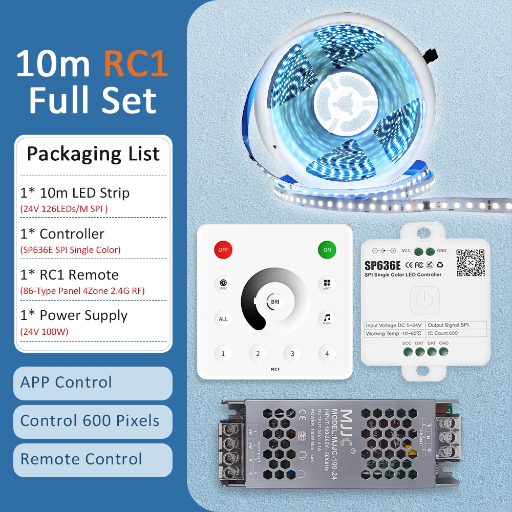 ตัวเลือกสินค้า LED ริบบิ้น 24V ยาว 10-20 เมตร ควบคุมผ่านแอป แสงน้ำไหล เทคนิคตกแต่งไฟ