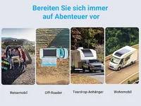 Panneau solaire souple et flexible de 240 W pour balcon, camping-car, sac à dos, tente, alimentation portable à haute efficacité, monocristallin, pour le camping en extérieur. 6